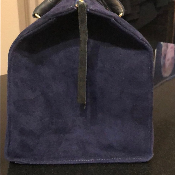 Navy Suede Bag - Clare Vivier - Picture 3 of 7